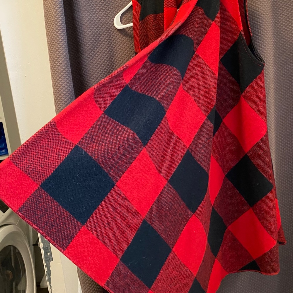 Gingham Wool Vest Jacket - image 3